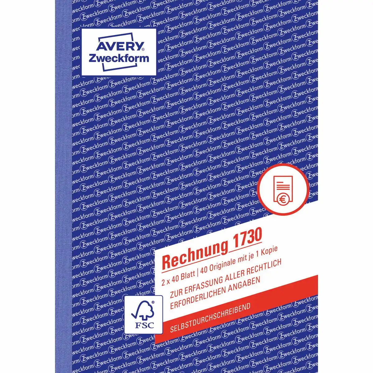 313091_01 AVERY Zweckform Rechnung selbstdurchschreibend DIN A5 2x40 Blatt-1