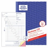 AVERY Zweckform Rechnung selbstdurchschreibend DIN A5 3x40 Blatt