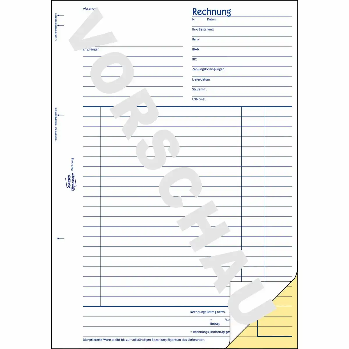 313119_02 AVERY Zweckform Rechnung selbstdurchschreibend DIN A4 2x40 Blatt-2