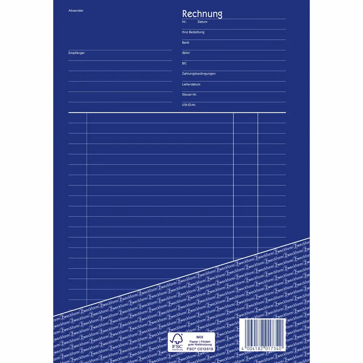 313119_03 AVERY Zweckform Rechnung selbstdurchschreibend DIN A4 2x40 Blatt-3