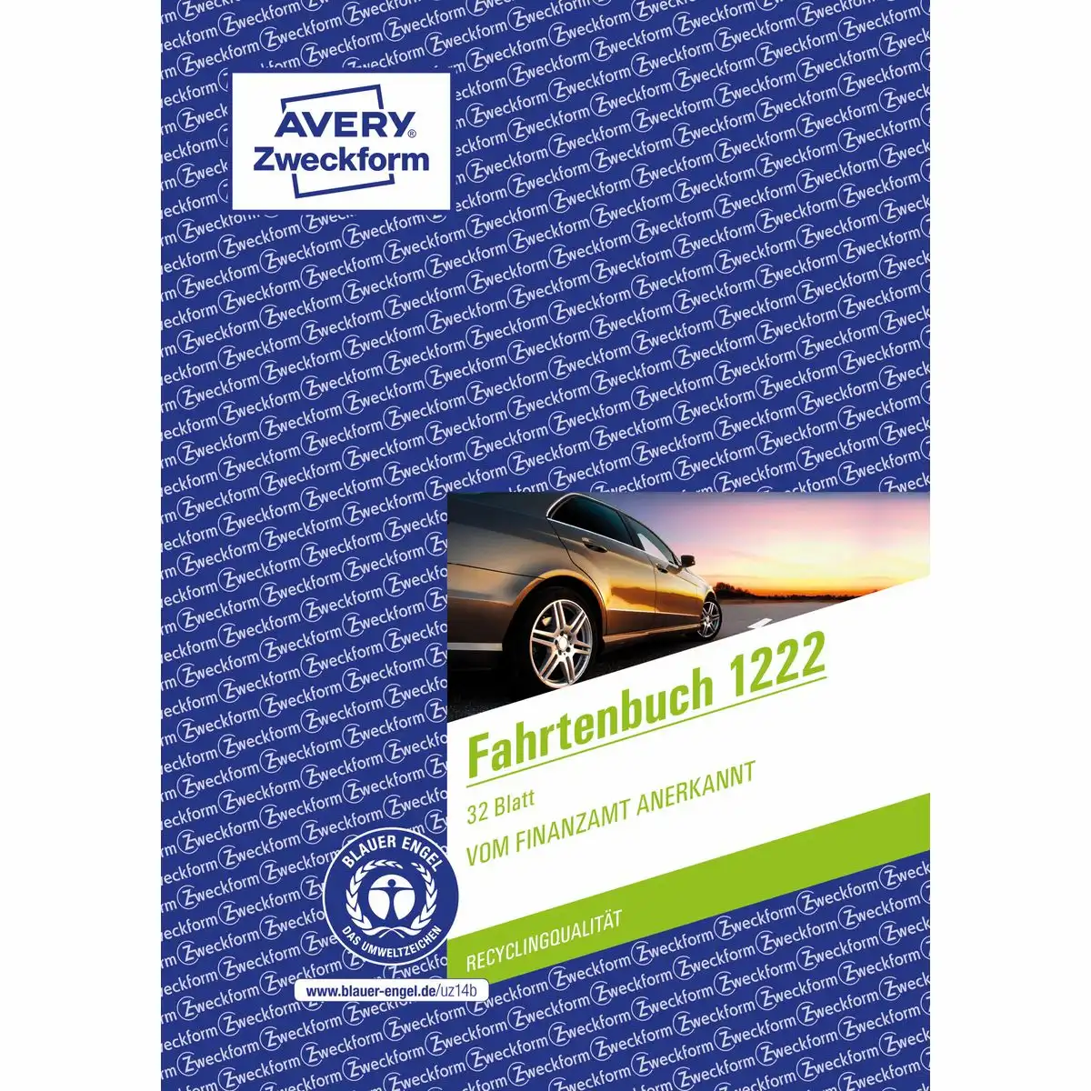 AVERY Zweckform Fahrtenbuch für PKW 64 Seiten 682 Fahrten DIN A5 32 Blatt-1