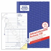 AVERY Zweckform Auftrag/Lieferschein/Rechnung selbstdurchschreibend DIN A5 2x40 Blatt