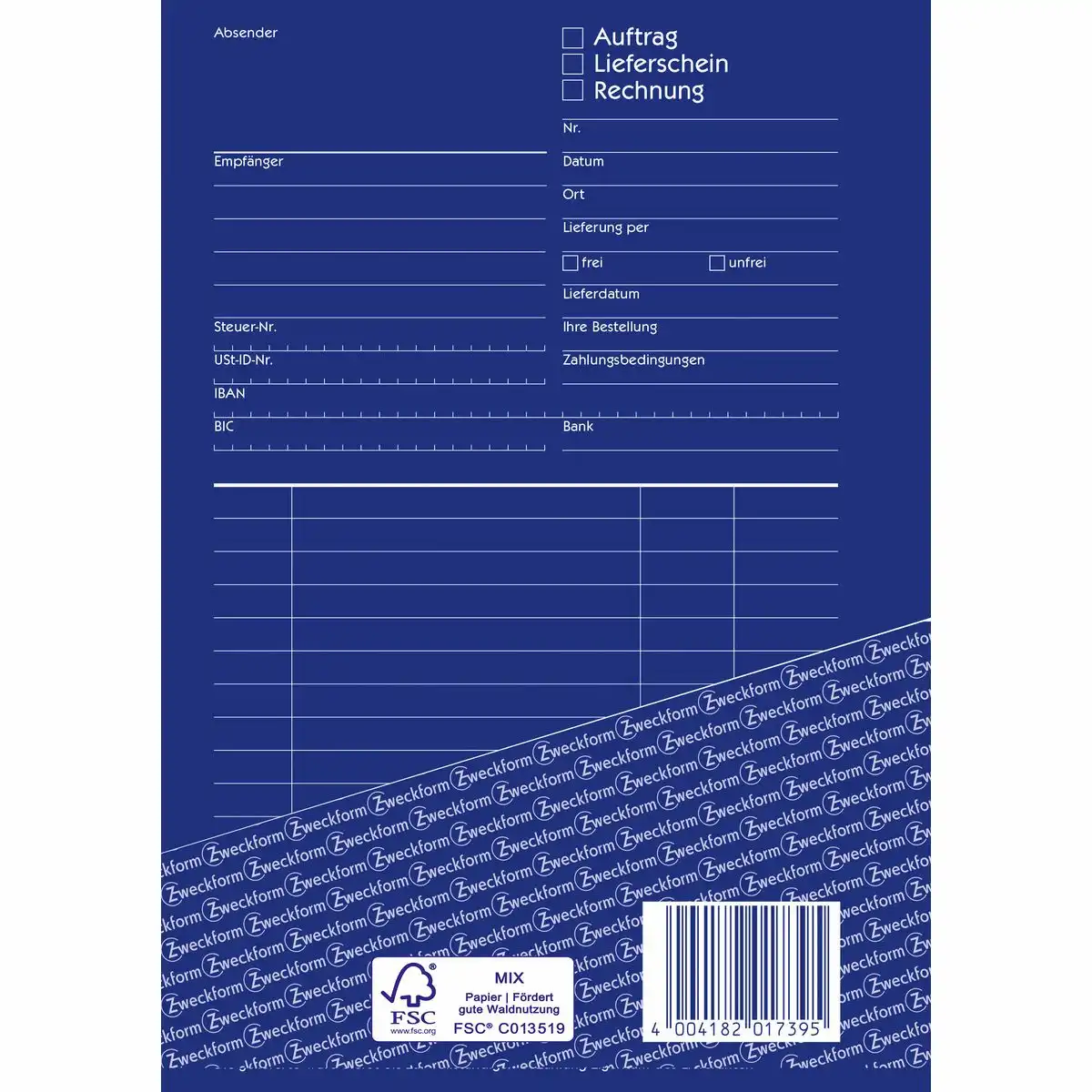 AVERY Zweckform Auftrag/Lieferschein/Rechnung selbstdurchschreibend DIN A5 2x40 Blatt-3