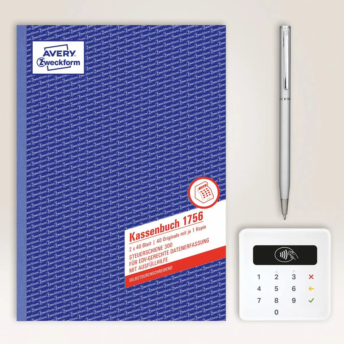 AVERY Zweckform Kassenbuch EDV-gerecht selbstdurchschreibend DIN A4 80 Blatt-5