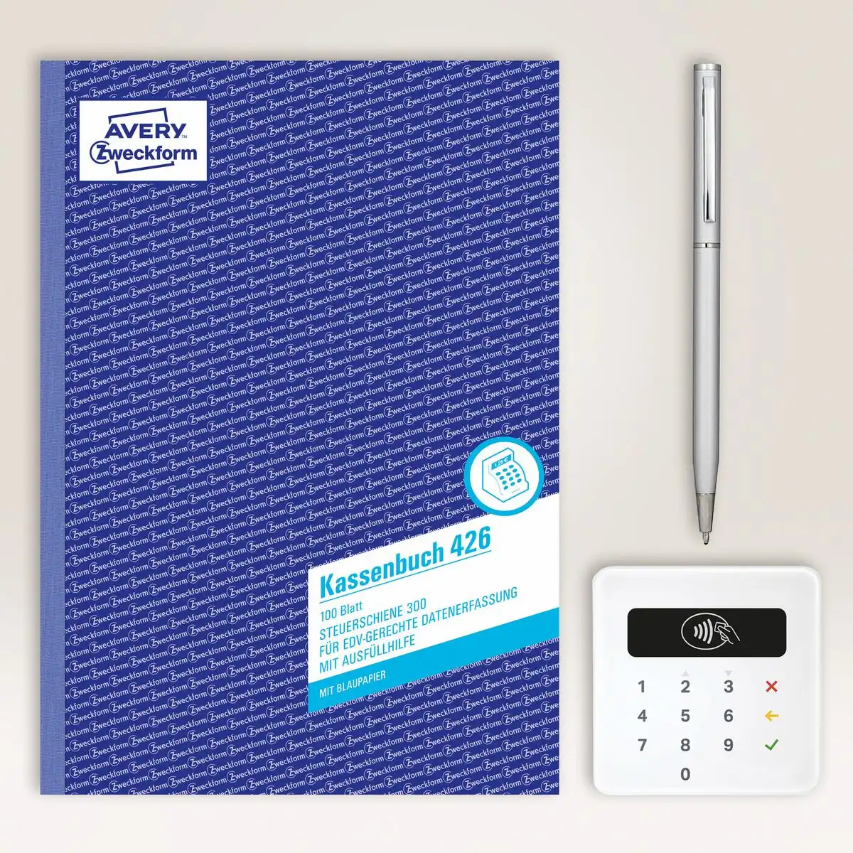 AVERY Zweckform Kassenbuch EDV-gerecht mit Blaupapier DIN A4 100 Blatt-5