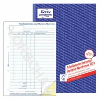AVERY Zweckform Arbeitszeiterfassung Stundennachweis selbstdurchschreibend DIN A4 2x40 Blatt