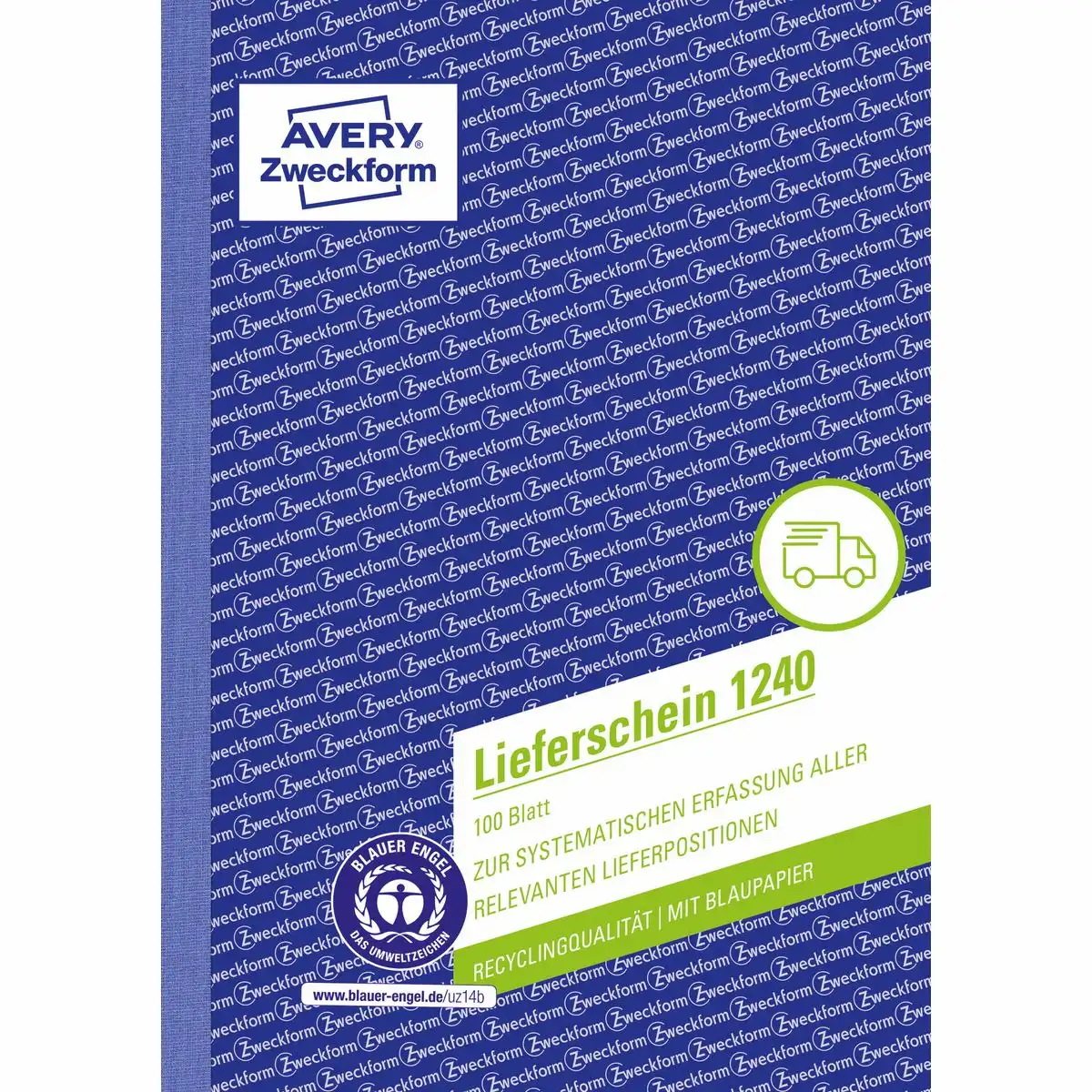 AVERY Zweckform Lieferschein Recycling-Papier mit Blaupapier DIN A5 100 Blatt-1