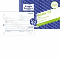 AVERY Zweckform Quittung MwSt. separat ausgewiesen DIN A6 quer 100 Blatt