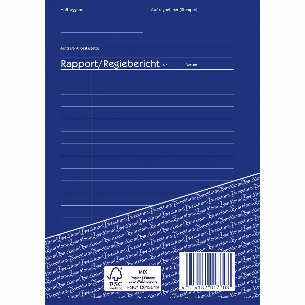 313192_03 AVERY Zweckform Rapport/Regiebericht selbstdurchschreibend DIN A5 2x40 Blatt-3