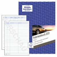 AVERY Zweckform Fahrtenbuch für PKW 80 Seiten 858 Fahrten DIN A5 40 Blatt
