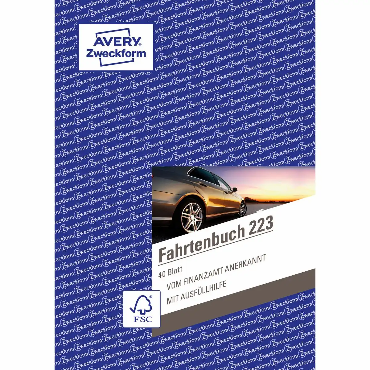 AVERY Zweckform Fahrtenbuch für PKW 80 Seiten 858 Fahrten DIN A5 40 Blatt-1
