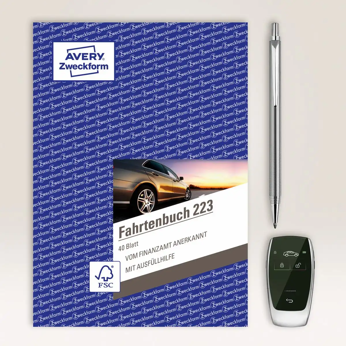 AVERY Zweckform Fahrtenbuch für PKW 80 Seiten 858 Fahrten DIN A5 40 Blatt-4