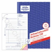 AVERY Zweckform Auftrag/Lieferschein/Rechnung selbstdurchschreibend DIN A5 3x40 Blatt
