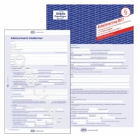 AVERY Zweckform Arbeitsvertrag gewerblich 3 Seiten selbstdurchschreibend DIN A4 5er Pack