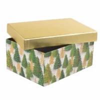 Idena Geschenkbox Weihnachten Tannenbaum 20x15x9cm