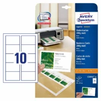 AVERY Zweckform Visitenkarten Superior 200g/m² matt weiß 85x54mm 250 Stück