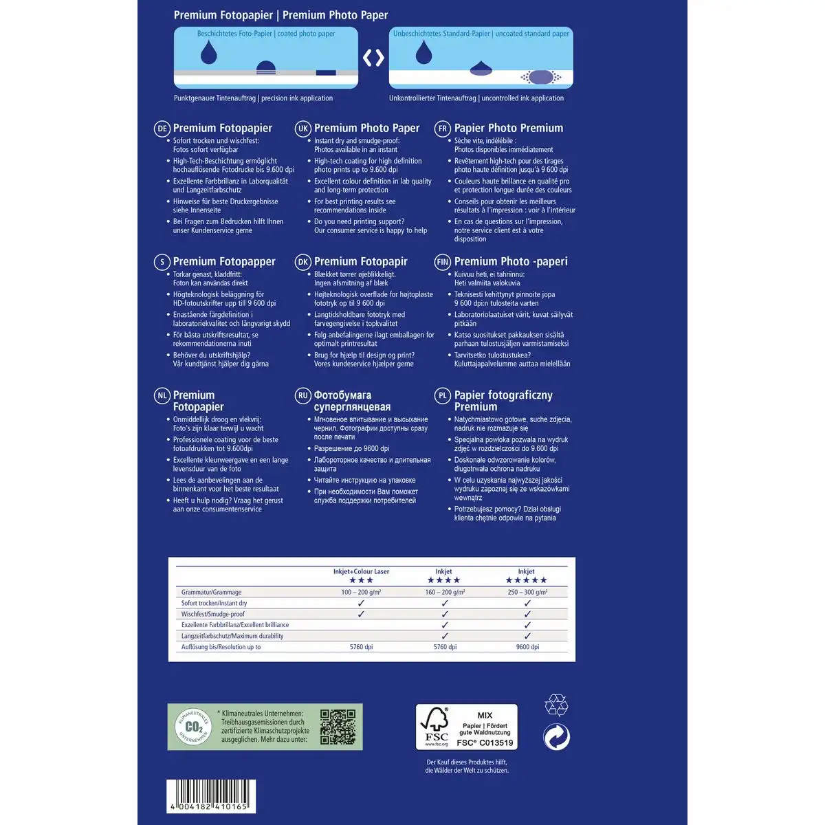 AVERY Zweckform Fotopapier Premium 250g/m² DIN A4 20 Blatt-1