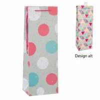 Idena Flaschentasche Vision mehrfarbig 12x35x9cm 128g/m²