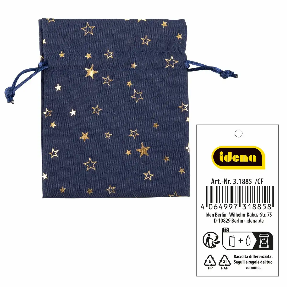 Idena Stoffsäckchen Weihnachten