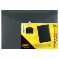 Idena Versandtasche PP transluzent DIN C4 - schwarz