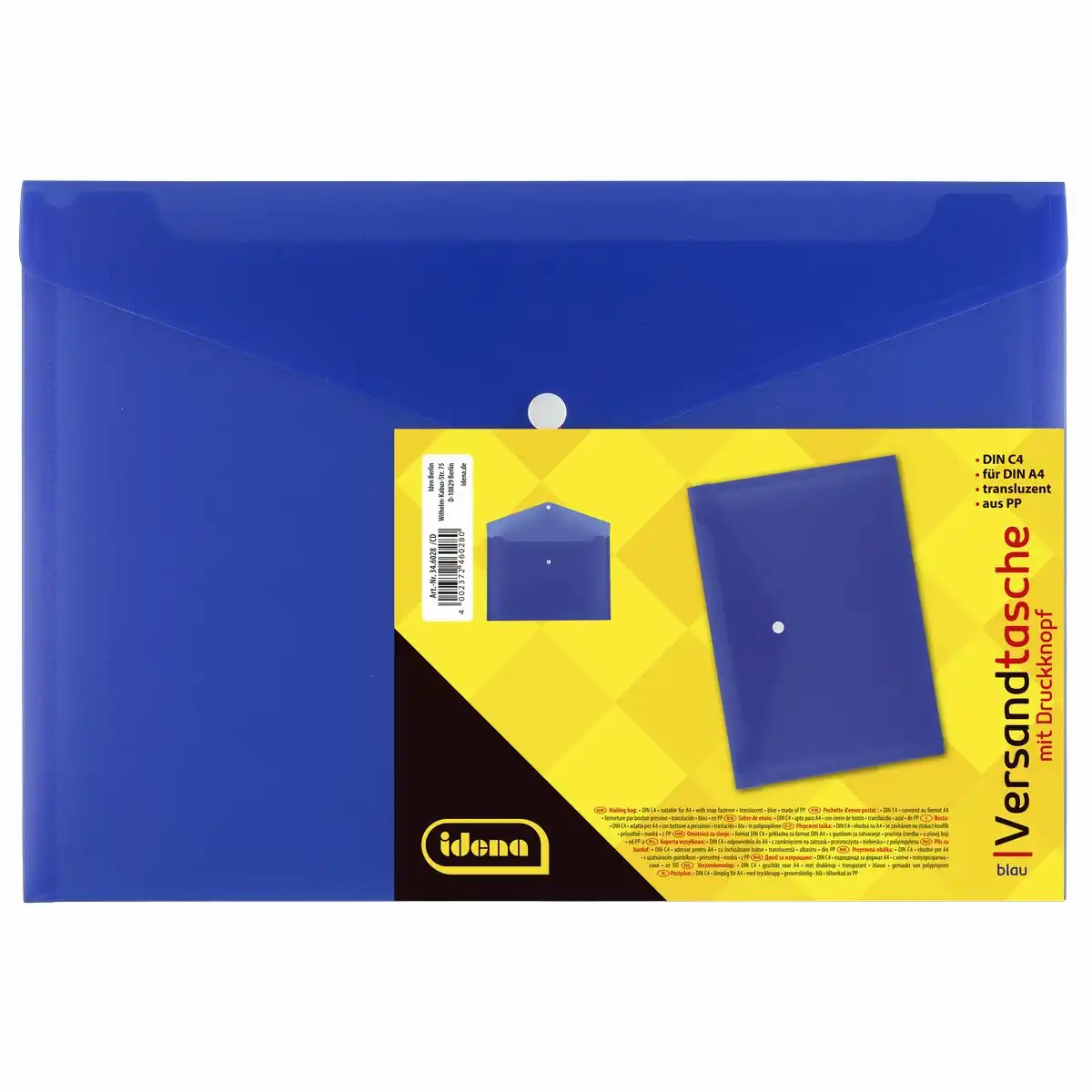 Idena Versandtasche PP transluzent DIN C4