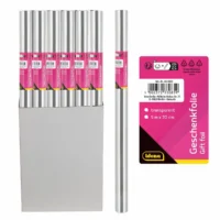 Idena Geschenkfolie transparent 70cmx5m