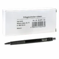 Idena Kugelschreiber mit Druckmine 10er Pack - schwarz