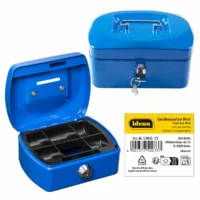 Idena Geldkassette Größe Mini aus Metall 6 Fächer