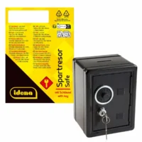 Idena Spartresor aus Metall 12x10x16cm - schwarz
