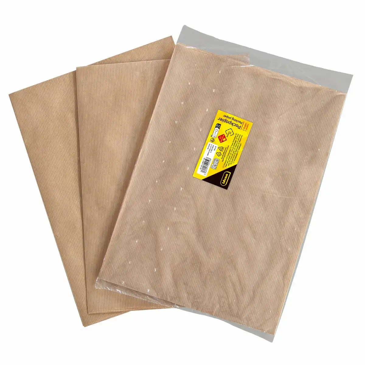 Idena Packpapier braun 70x100cm 2 Bogen 60g