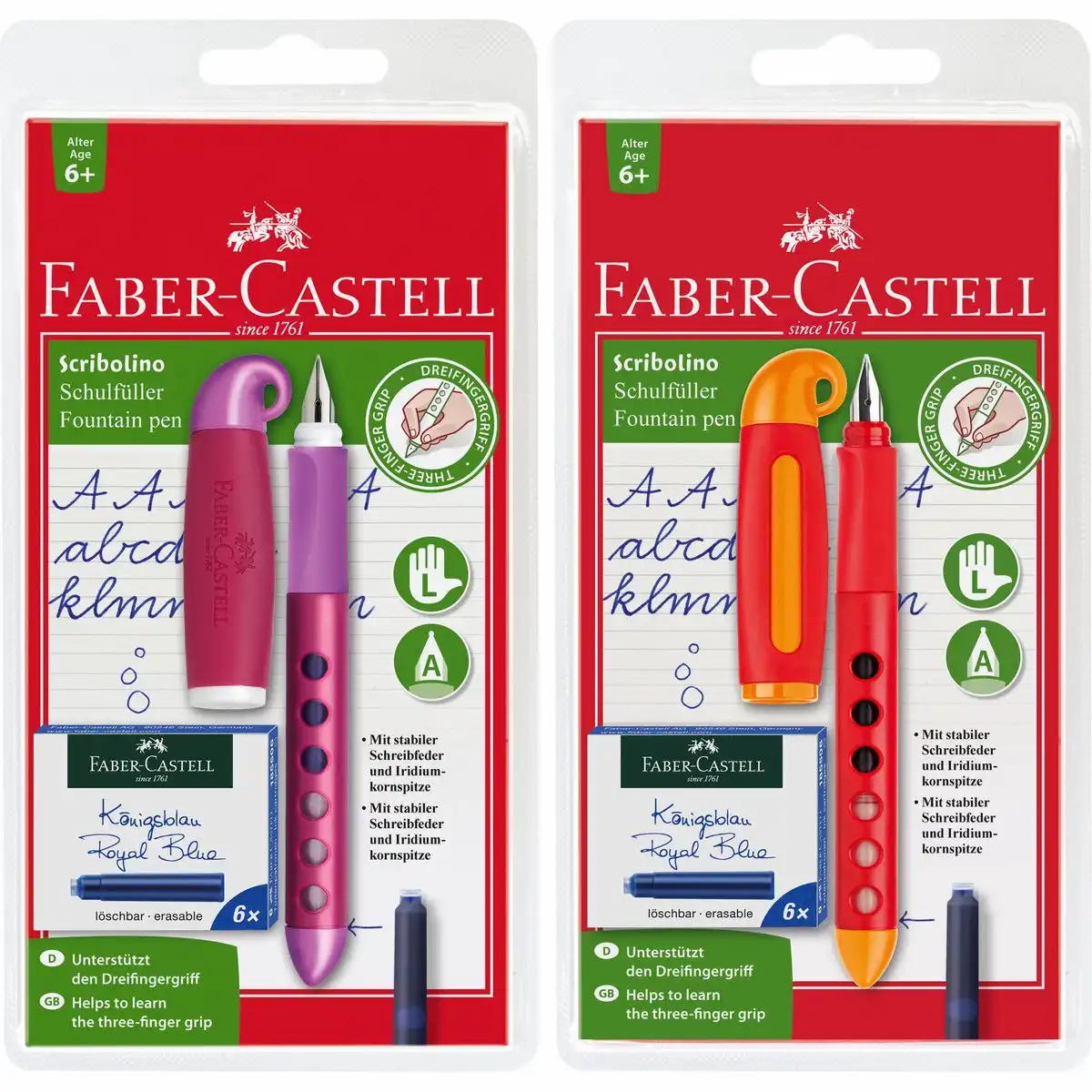 501040_00 FABER-CASTELL Schulfüller Scribolino Linkshänder