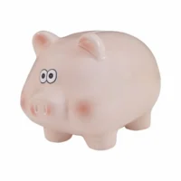 Idena Keramikspardose - Schwein blau metallic, 17,5x14x12,5cm