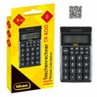 Idena Taschenrechner TR800 8-stelliges Display schwarz
