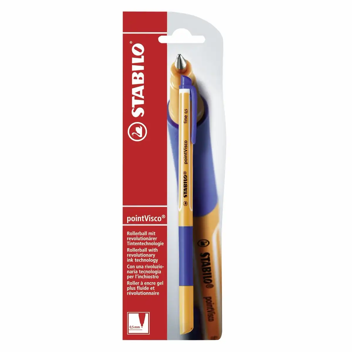 STABILO Tintenroller pointVisco blau Blister