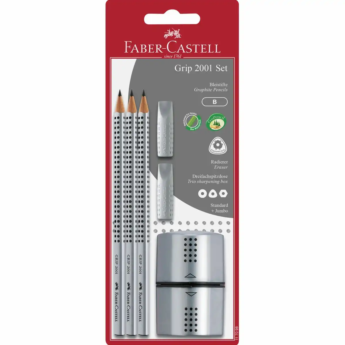 FABER-CASTELL Schreib Set Grip 2001 Set Blister