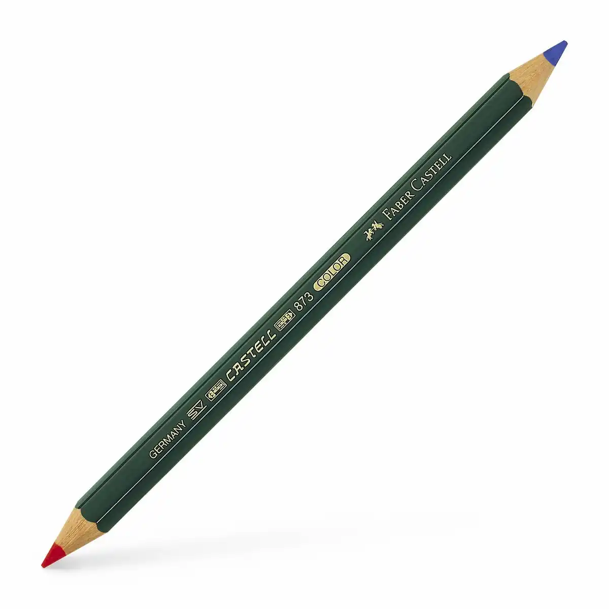 FABER-CASTELL Farbstift Castell Color 873 blau/rot 12er Pack