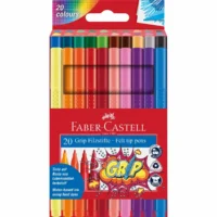 FABER-CASTELL Filzstifte Grip Kartonetui - 20 Stück