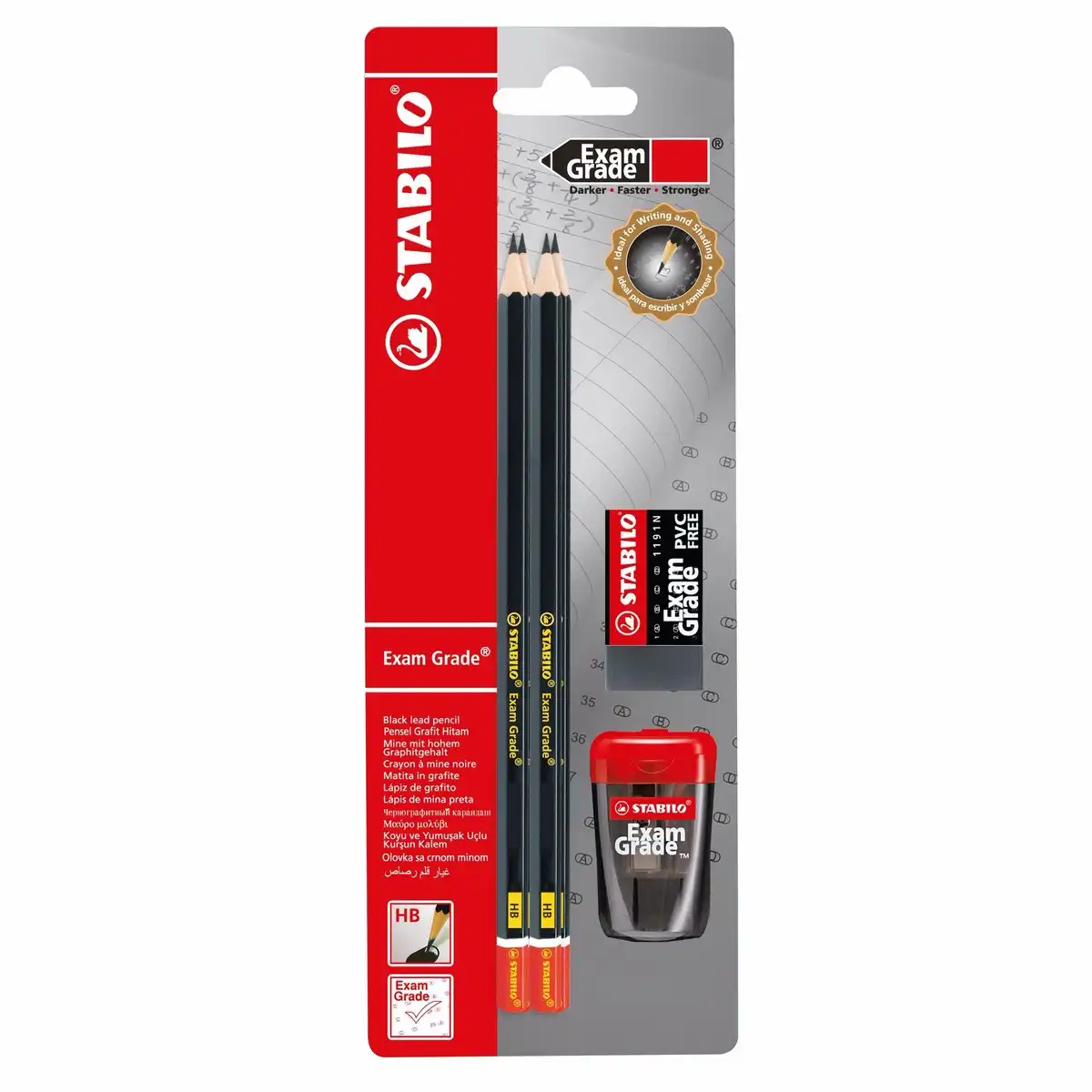 510576_00 STABILO Bleistifte Exam Grade mit Spitzer und Radiergummi HB 17