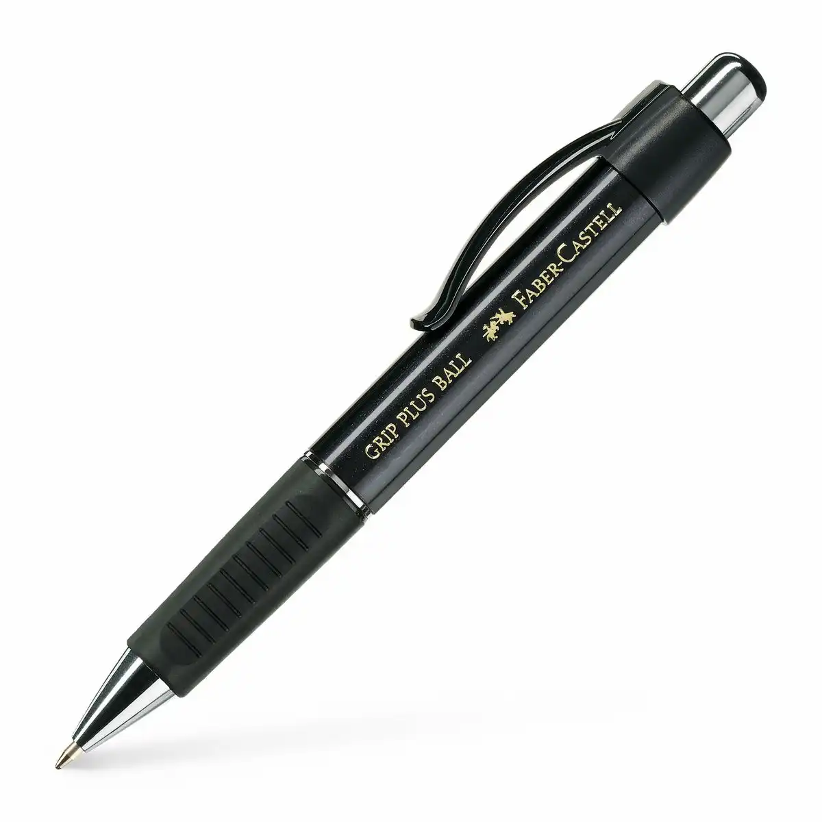 513123_00 FABER-CASTELL Kugelschreiber Grip Plus Ball M black 5er Pack