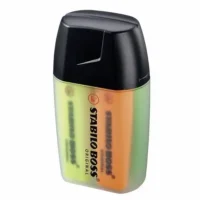 STABILO Textmarker BOSS ORIGINAL - 4 Stück Kunststoffbox