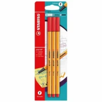 STABILO Filzstifte Pen 68 Premium Tischset Kunststoffbox - rot