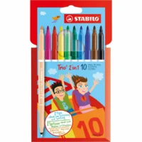 STABILO Filzstifte Trio 2in1 10 Stück Kartonetui
