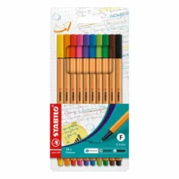 STABILO Fineliner point 88 Standardfarben 10 Stück Kartonetui