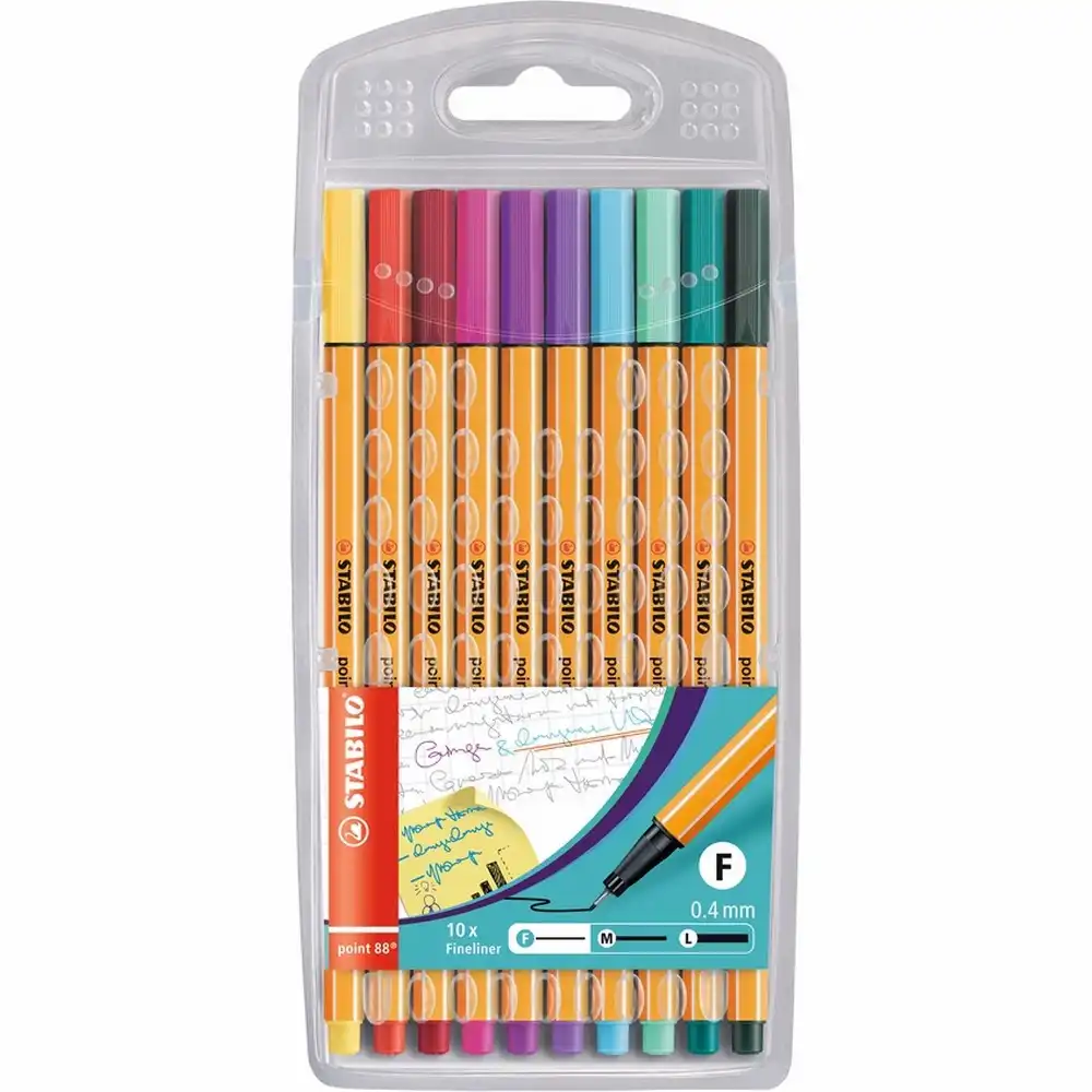 STABILO Fineliner point 88 Sondersortierung 10 Stück Kunststoffetui