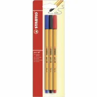 STABILO Filzstifte Pen 68 Premium Tischset Kunststoffbox - blau/schwarz