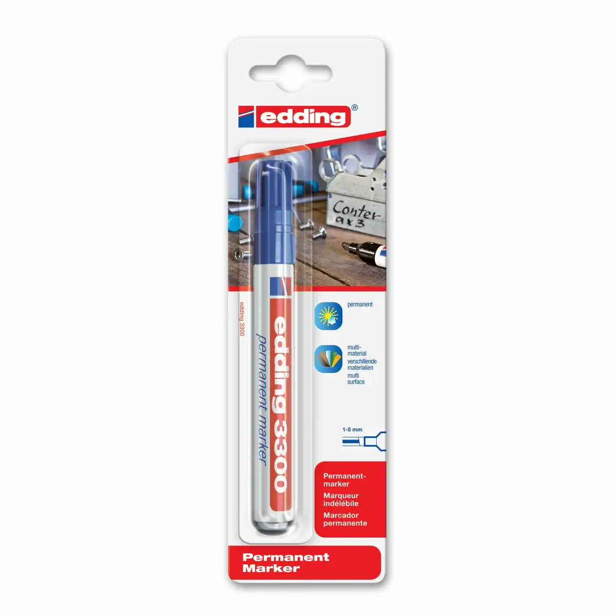 516278_00 edding Permanentmarker 3300 1-5mm Blister
