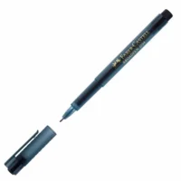 FABER-CASTELL Faserschreiber Broadpen 1554 10er Pack - schwarz