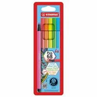 STABILO Filzstifte Pen 68 Neon - 6 Stück