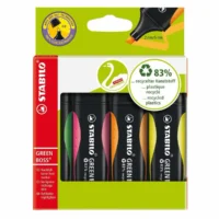 STABILO Textmarker GREEN BOSS 4 Stück Kartonetui