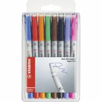 STABILO Folienstifte OHPen S 0,4mm non-permanent Kunststoffetui - 0,4mm, 8 Stück